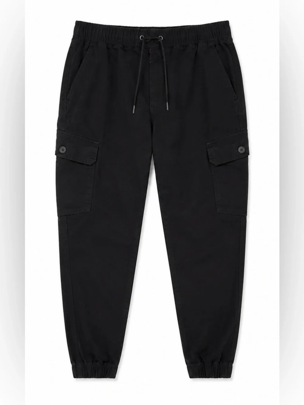 Airwalk Black Cargo Drawstring Jogger Pants Mens Stretch Utility Streetwear XL
